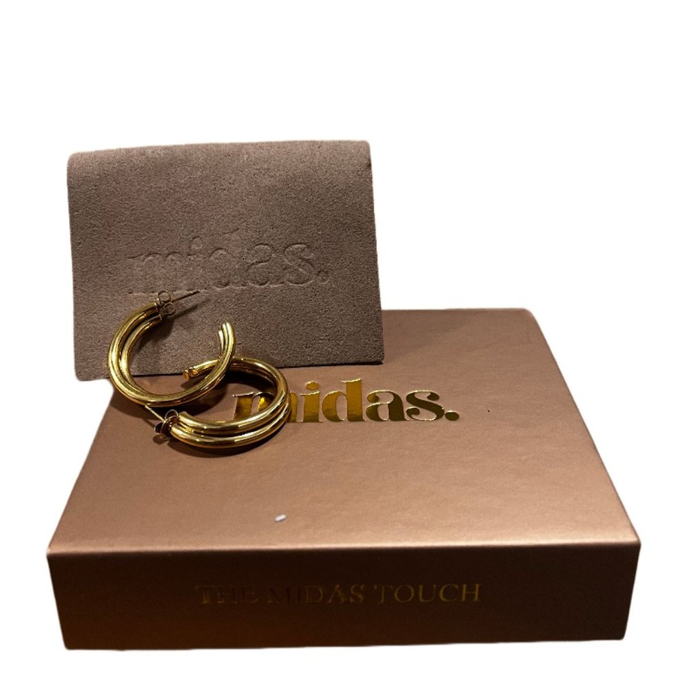 Midas Earrings- 18K gold plated